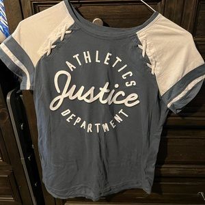 Justice athletic tshirt